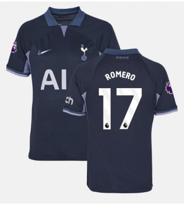 Tottenham Hotspur Cristian Romero #17 Koszulka Wyjazdowych 2023-24 Krótki Rękaw